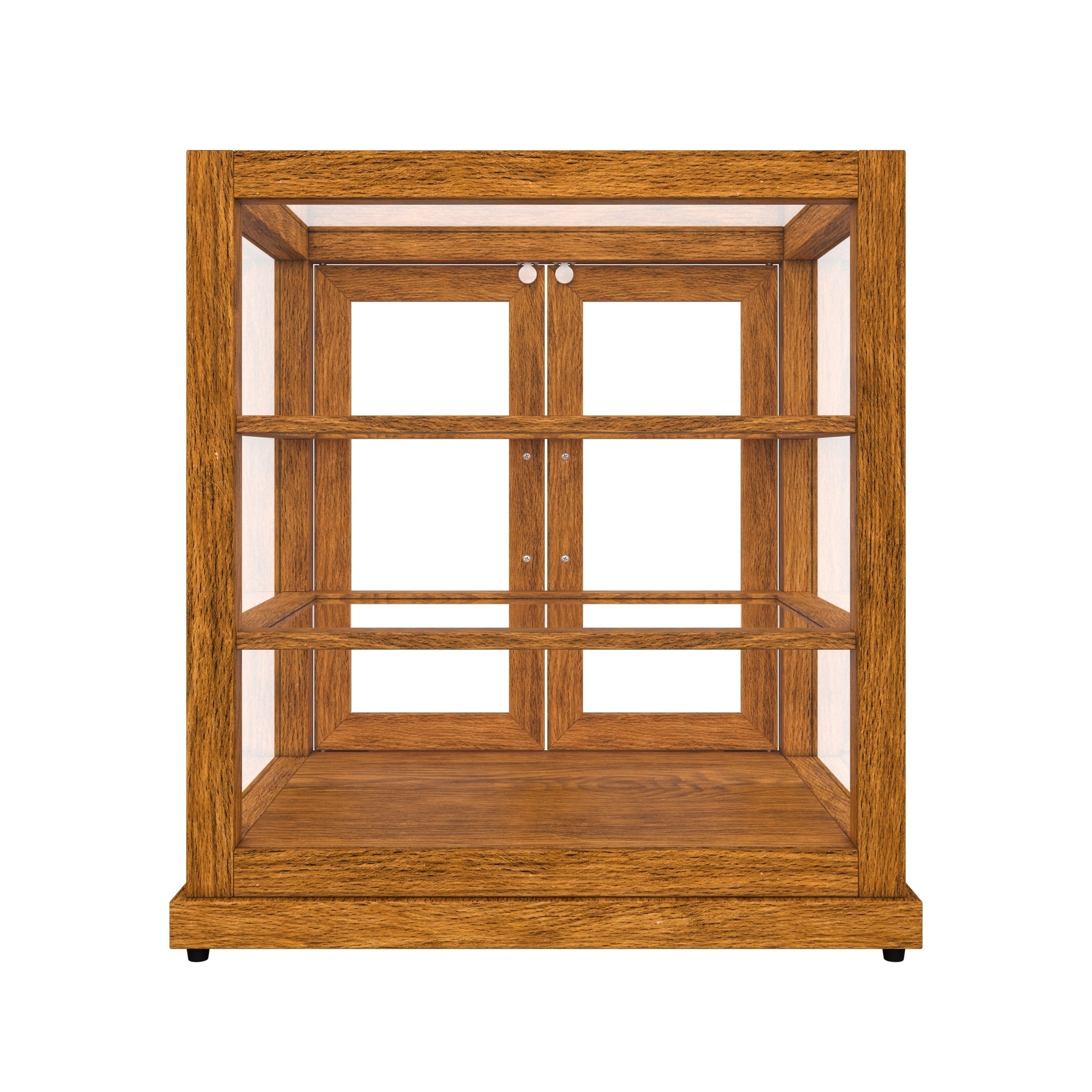 25 In. Artisan Light Wooden & Tempered Glass Dry Bakery Display Case