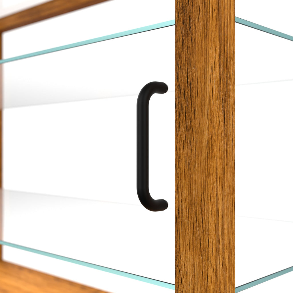 42 In. Artisan Horizontal Light Wooden & Tempered Glass Dry Bakery Display Case