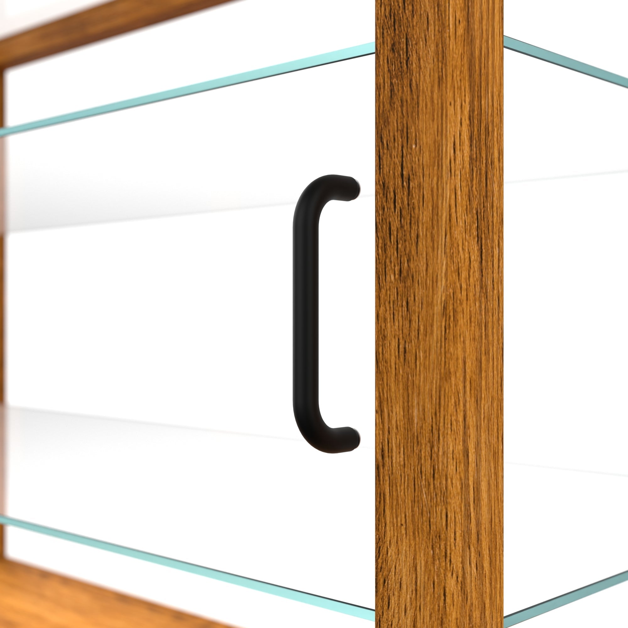 42 In. Artisan Horizontal Light Wooden & Tempered Glass Dry Bakery Display Case