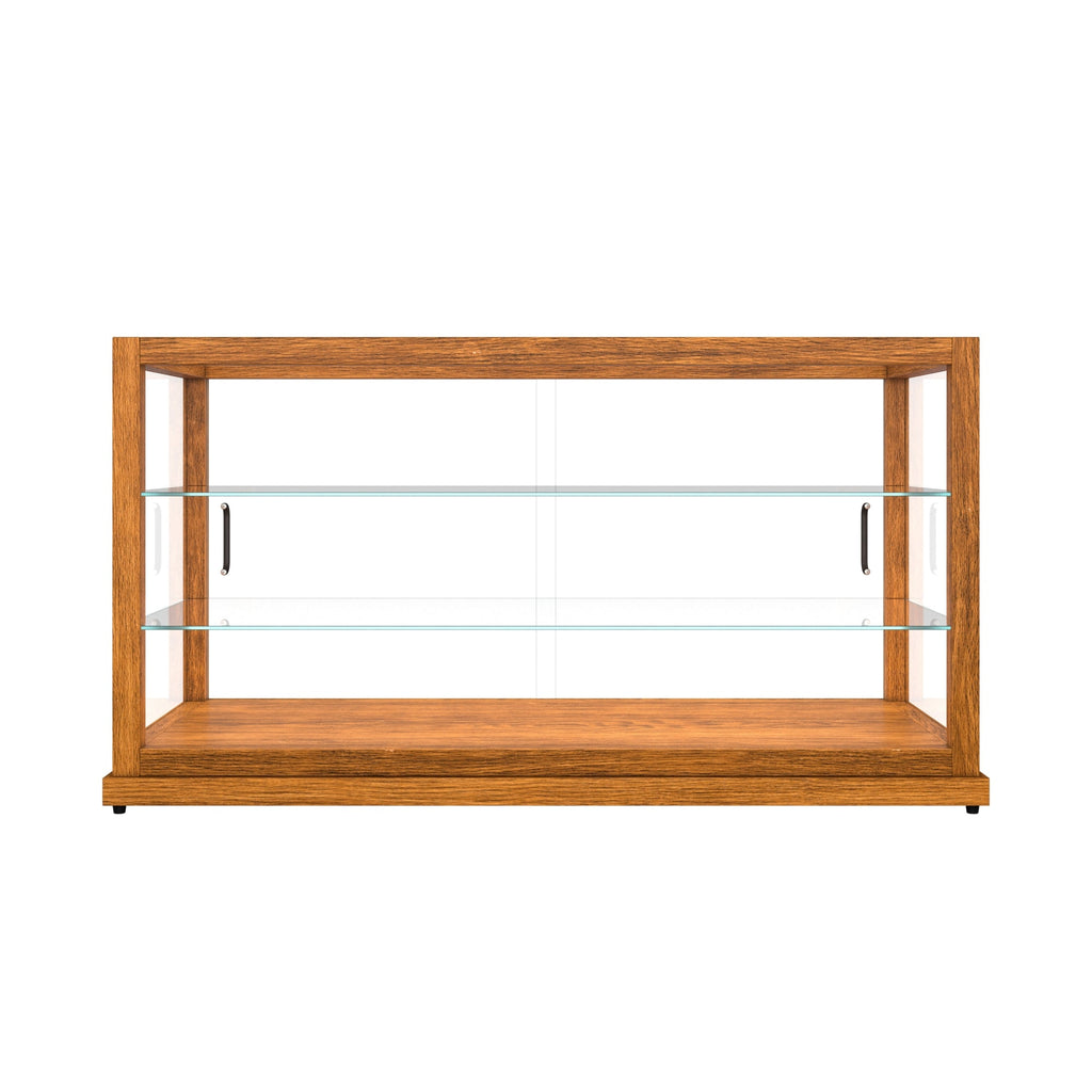 44 In. Artisan Horizontal Light Wooden & Tempered Glass Dry Bakery Display Case