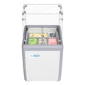 26 in. 5-Pan Gelato Dipping Cabinet Display Freezer with Sliding Glass Door and Sneeze Guard, 6 cu. ft.
