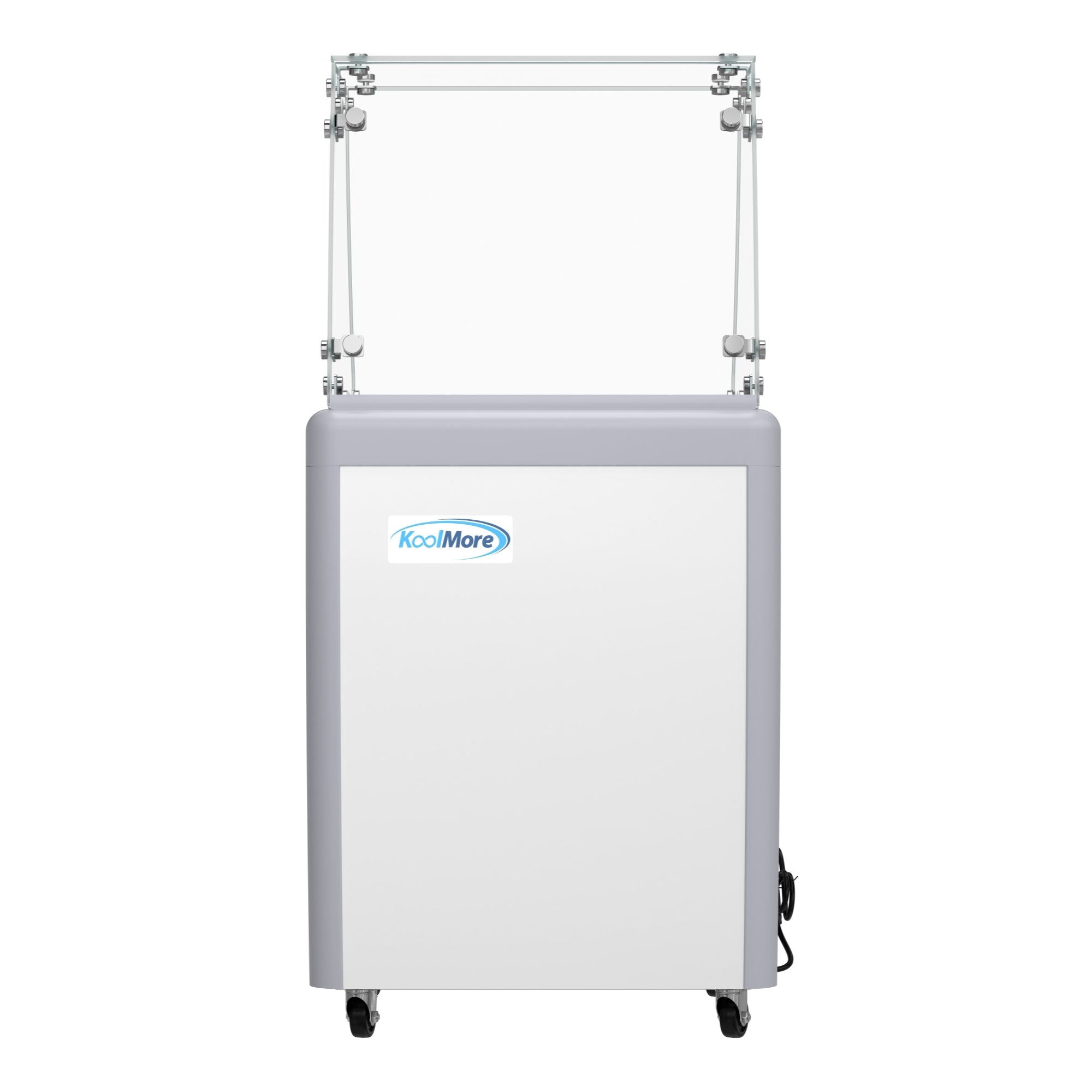 26 in. 5-Pan Gelato Dipping Cabinet Display Freezer with Sliding Glass Door and Sneeze Guard, 6 cu. ft.