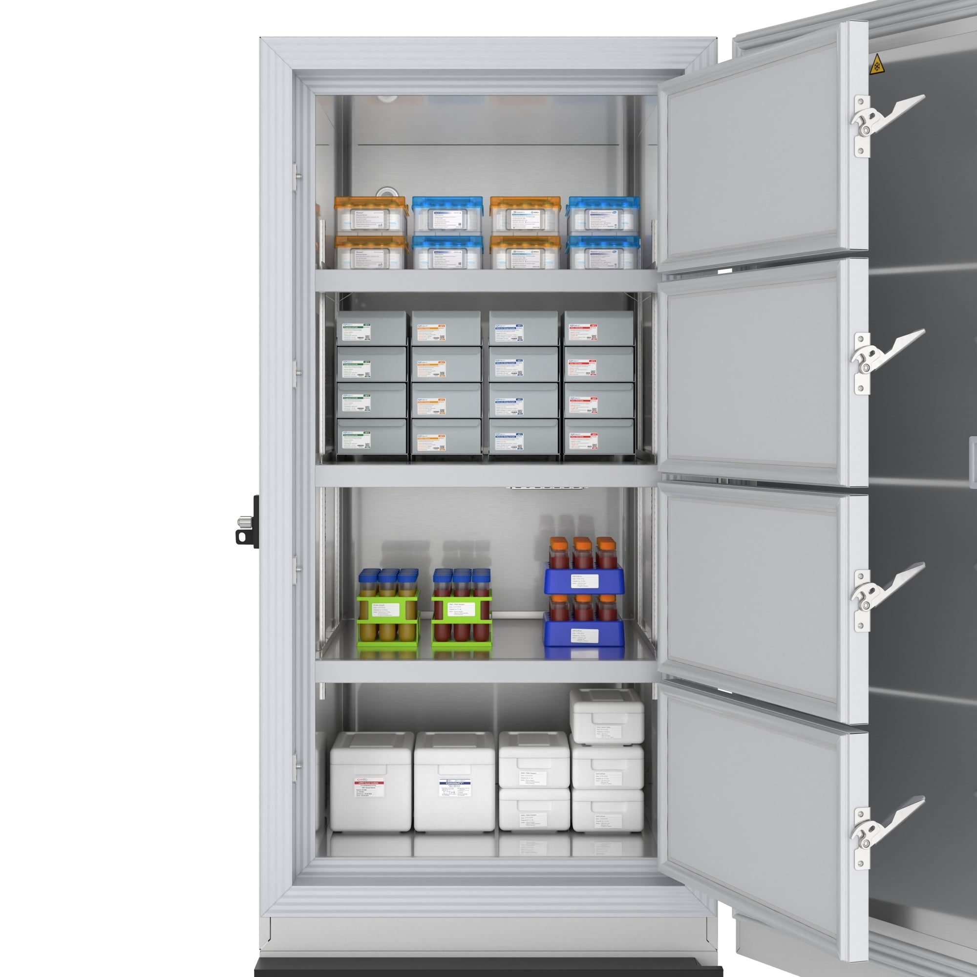 20 cu. ft. -86 C Ultra-Low Temp Lab Medical Freezer with Lock and Touch Screen, UL Listed in White