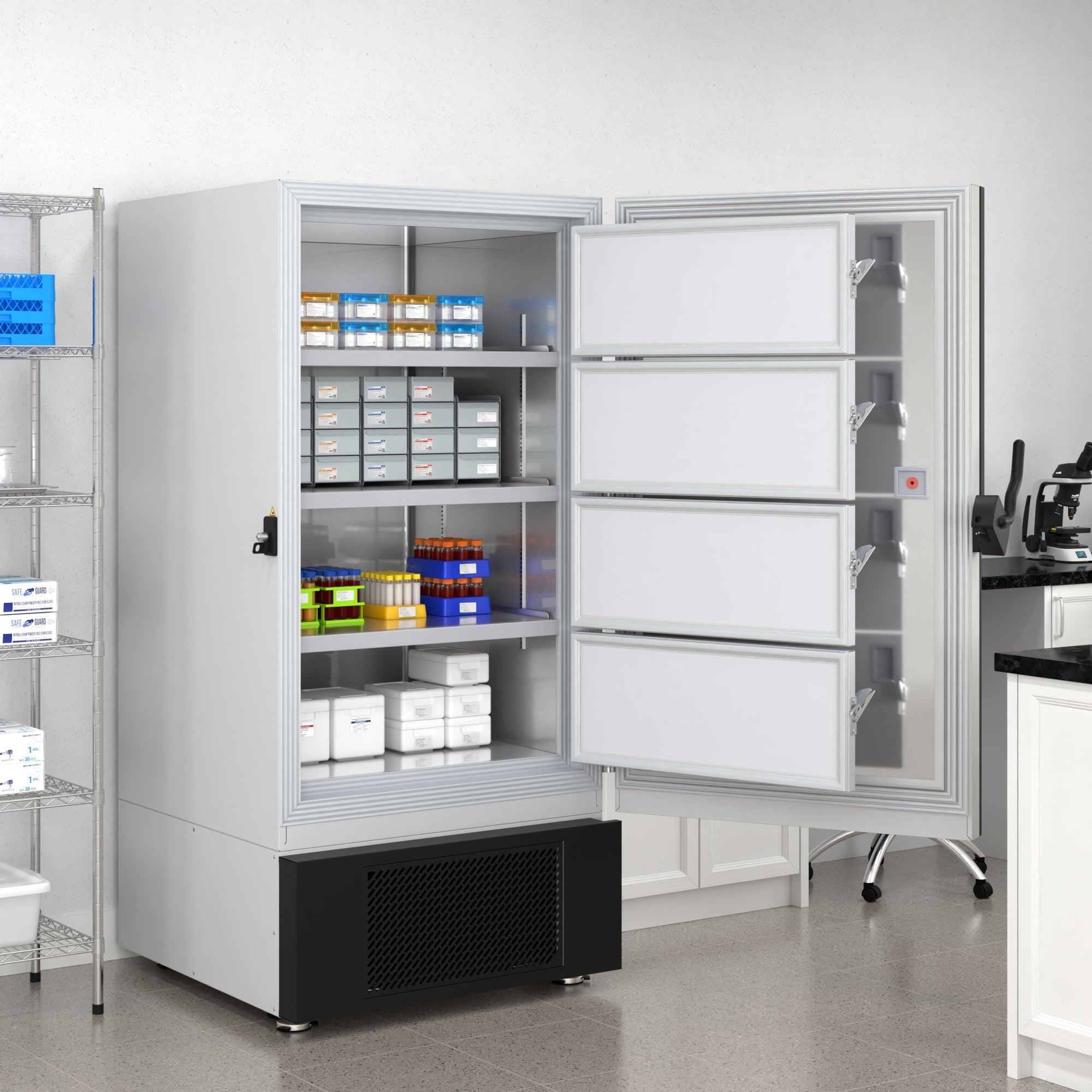 25 cu. ft. -86 C Ultra-Low Temp Lab Medical Freezer with Lock and Touch Screen, UL Listed in White