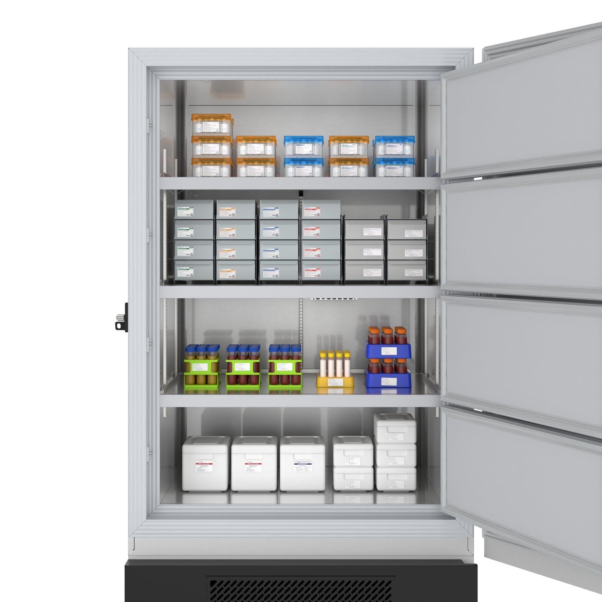30 cu. ft. -86 C Ultra-Low Temp Lab Medical Freezer with Lock and Touch Screen, UL Listed in White