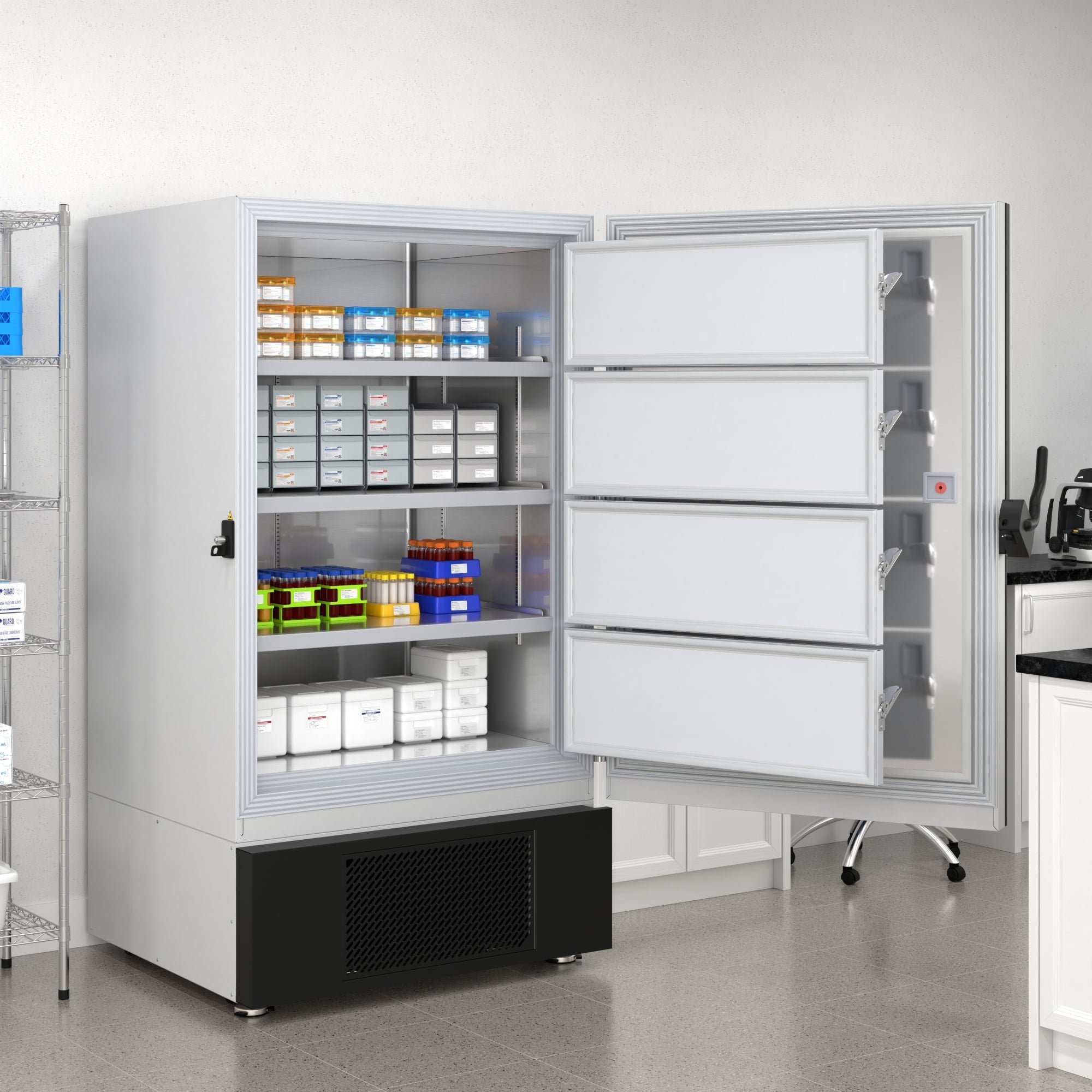 30 cu. ft. -86 C Ultra-Low Temp Lab Medical Freezer with Lock and Touch Screen, UL Listed in White