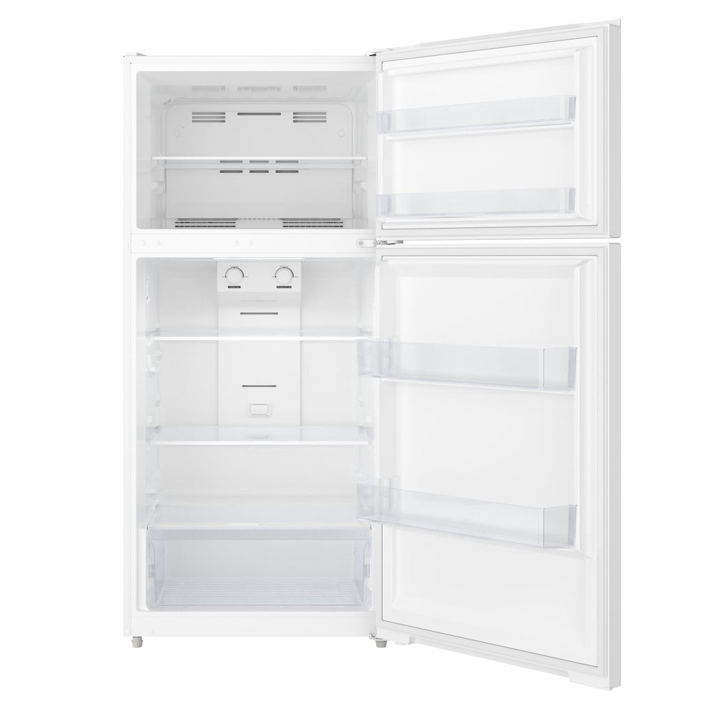 28 In. 14 Cu. Ft. Top-Freezer Residential Refrigerator in White