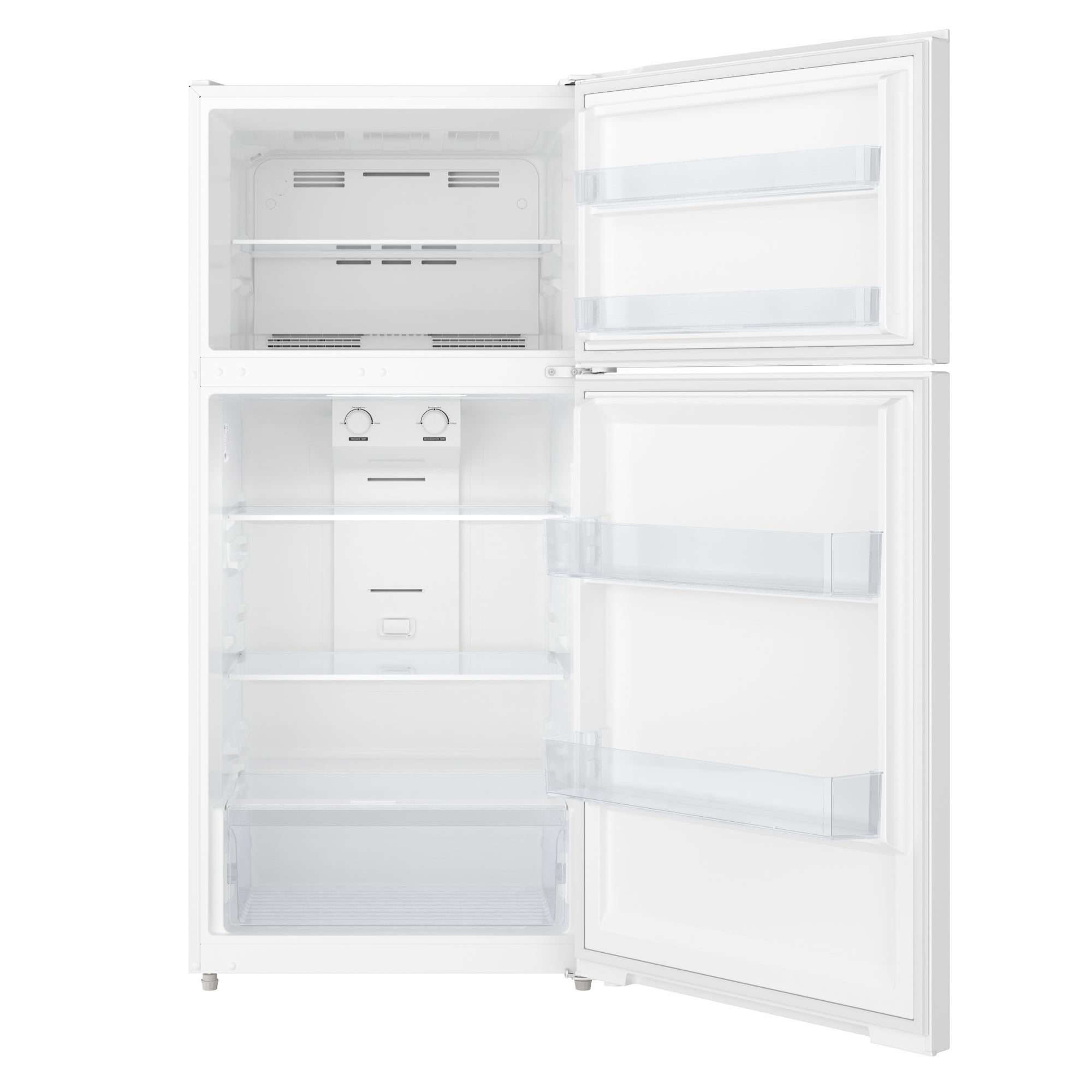28 In. 14 Cu. Ft. Top-Freezer Residential Refrigerator in White