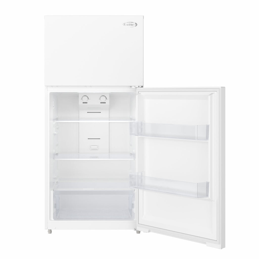 28 In. 14 Cu. Ft. Top-Freezer Residential Refrigerator in White