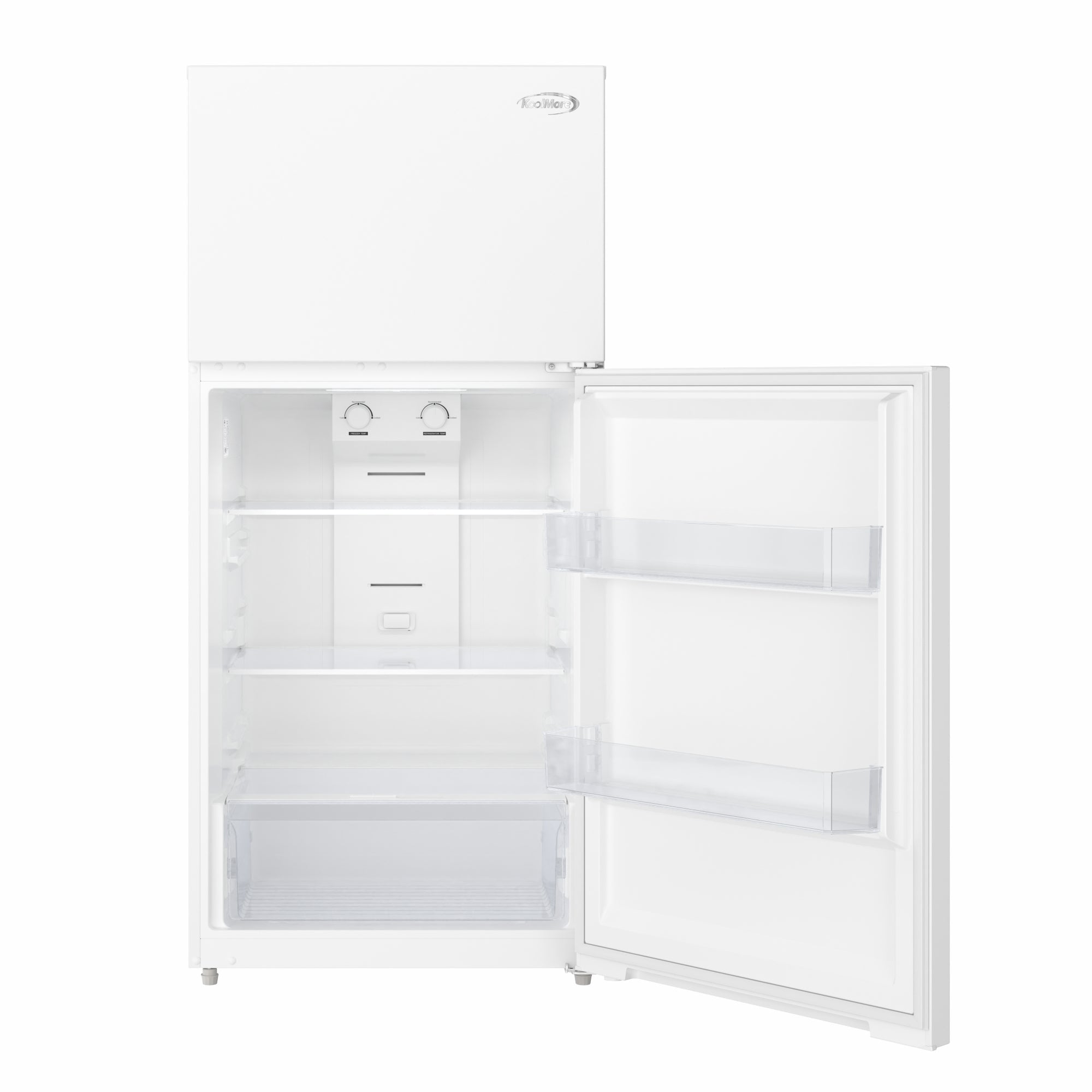 28 In. 14 Cu. Ft. Top-Freezer Residential Refrigerator in White
