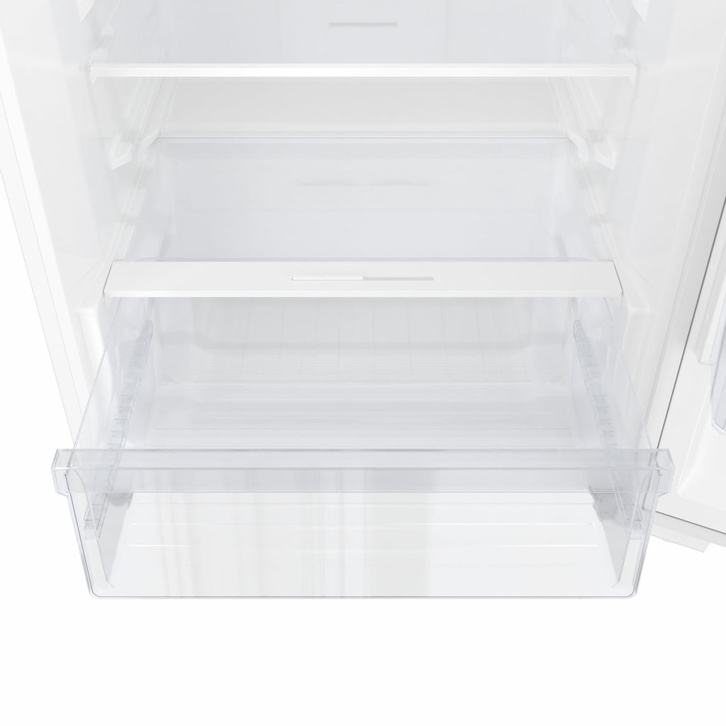 28 In. 14 Cu. Ft. Top-Freezer Residential Refrigerator in White