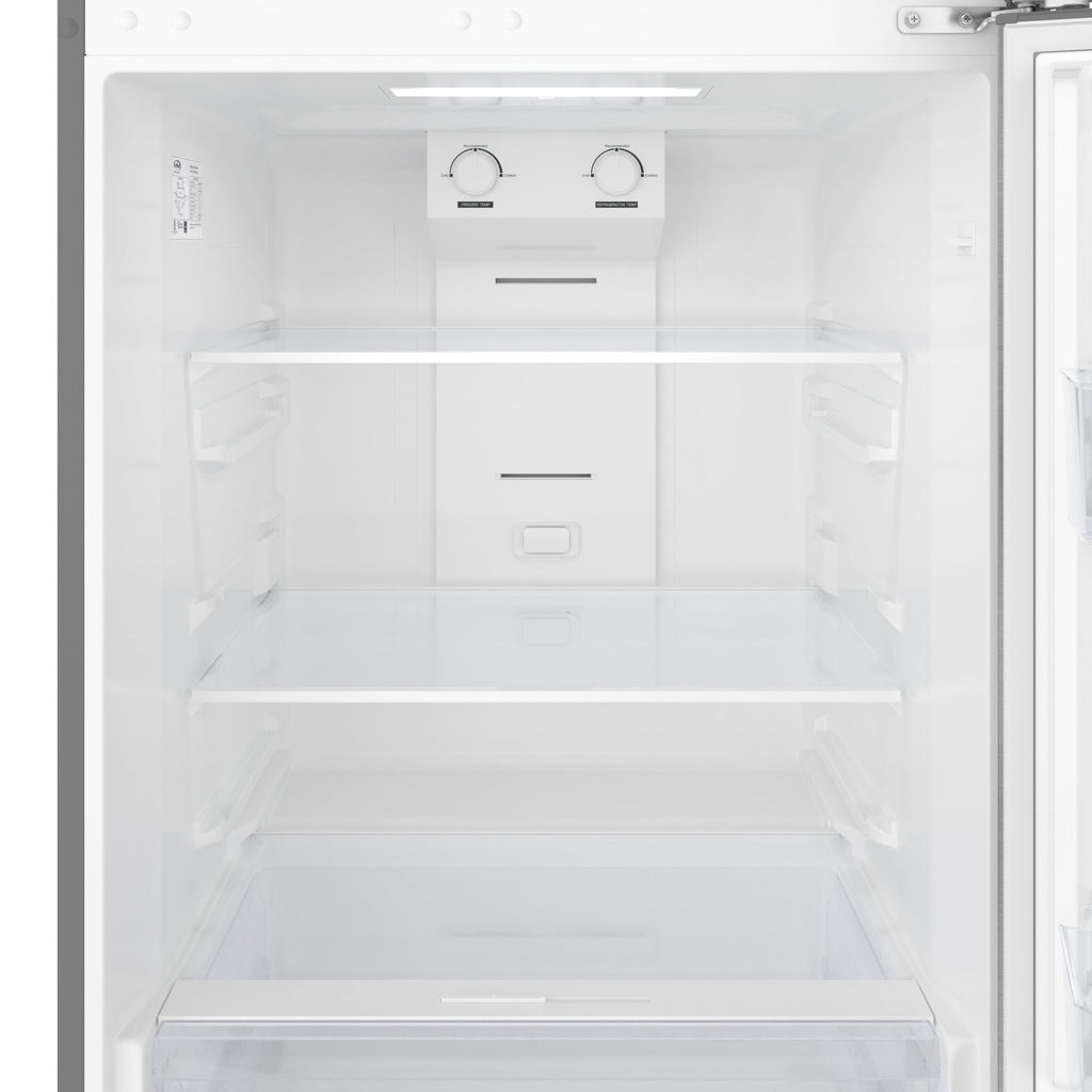 28 In. 14 Cu. Ft. Top-Freezer Residential Refrigerator in Stainless Steel