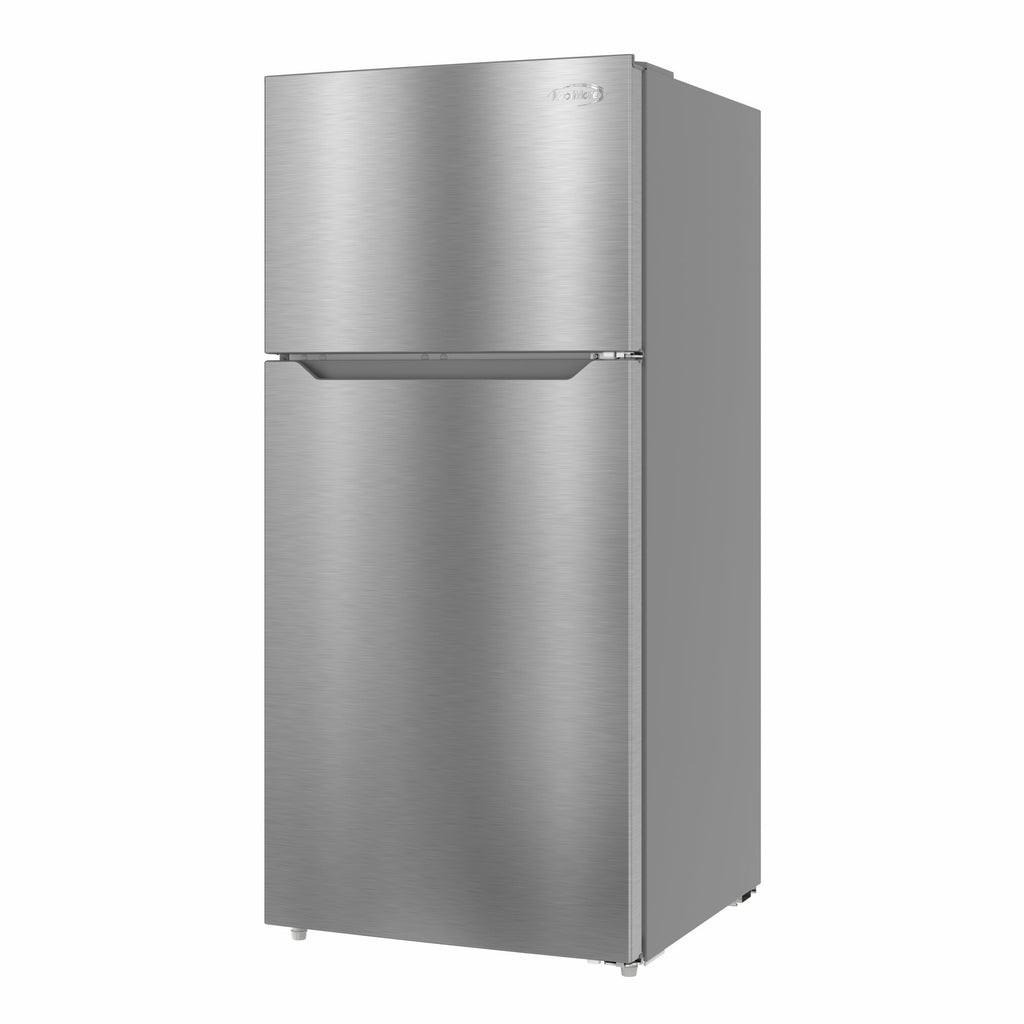 28 In. 14 Cu. Ft. Top-Freezer Residential Refrigerator in Stainless Steel