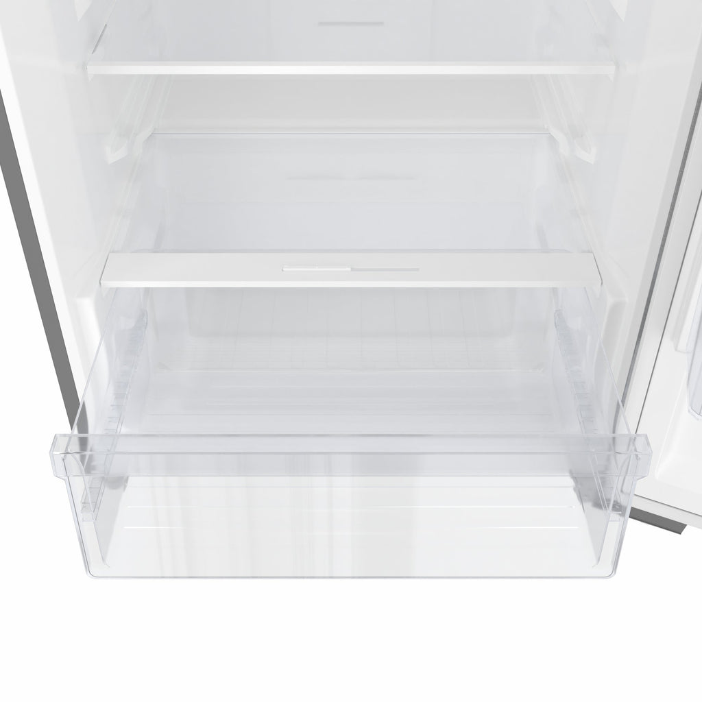 28 In. 14 Cu. Ft. Top-Freezer Residential Refrigerator in Stainless Steel