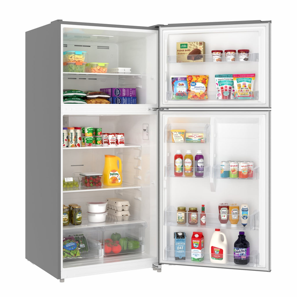 30 In. 18 Cu. Ft. Top-Freezer Residential Refrigerator in Stainless Steel