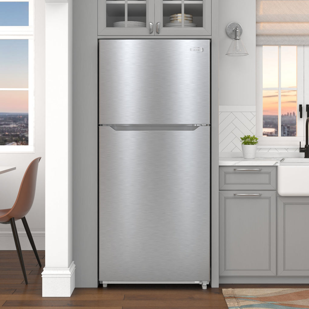 30 In. 18 Cu. Ft. Top-Freezer Residential Refrigerator in Stainless Steel