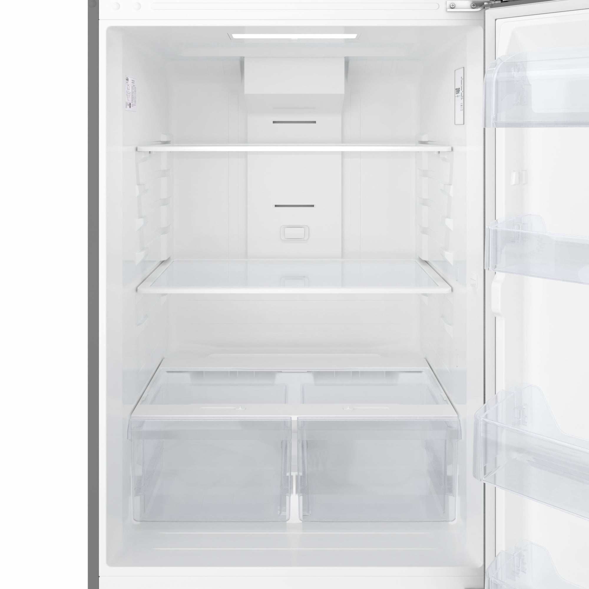 30 In. 18 Cu. Ft. Top-Freezer Residential Refrigerator in Stainless Steel