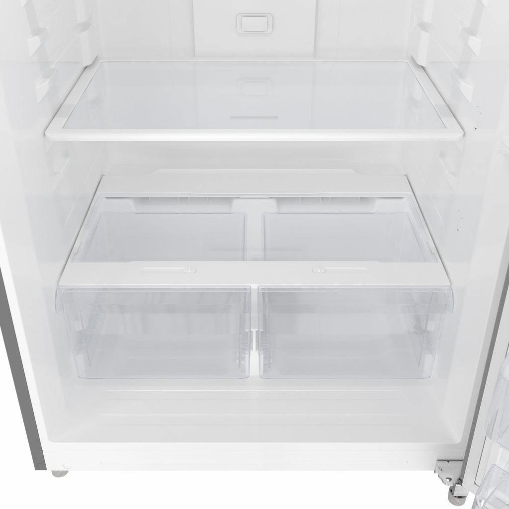 30 In. 18 Cu. Ft. Top-Freezer Residential Refrigerator in Stainless Steel