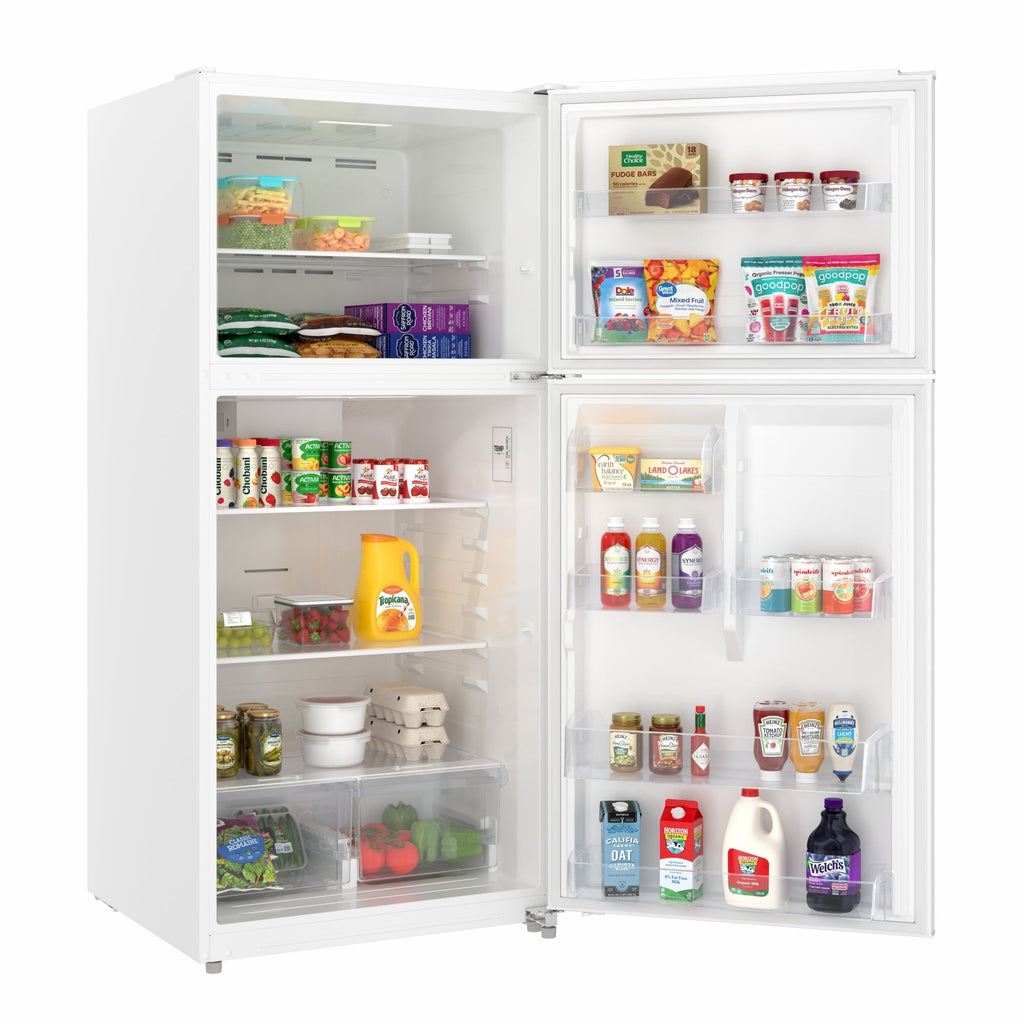 30 In. 18 Cu. Ft. Top-Freezer Residential Refrigerator in White