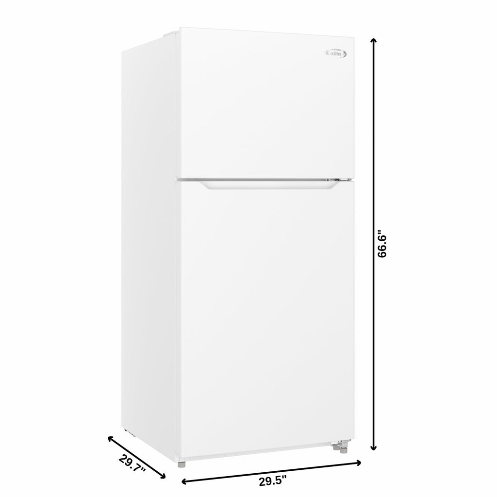 30 In. 18 Cu. Ft. Top-Freezer Residential Refrigerator in White