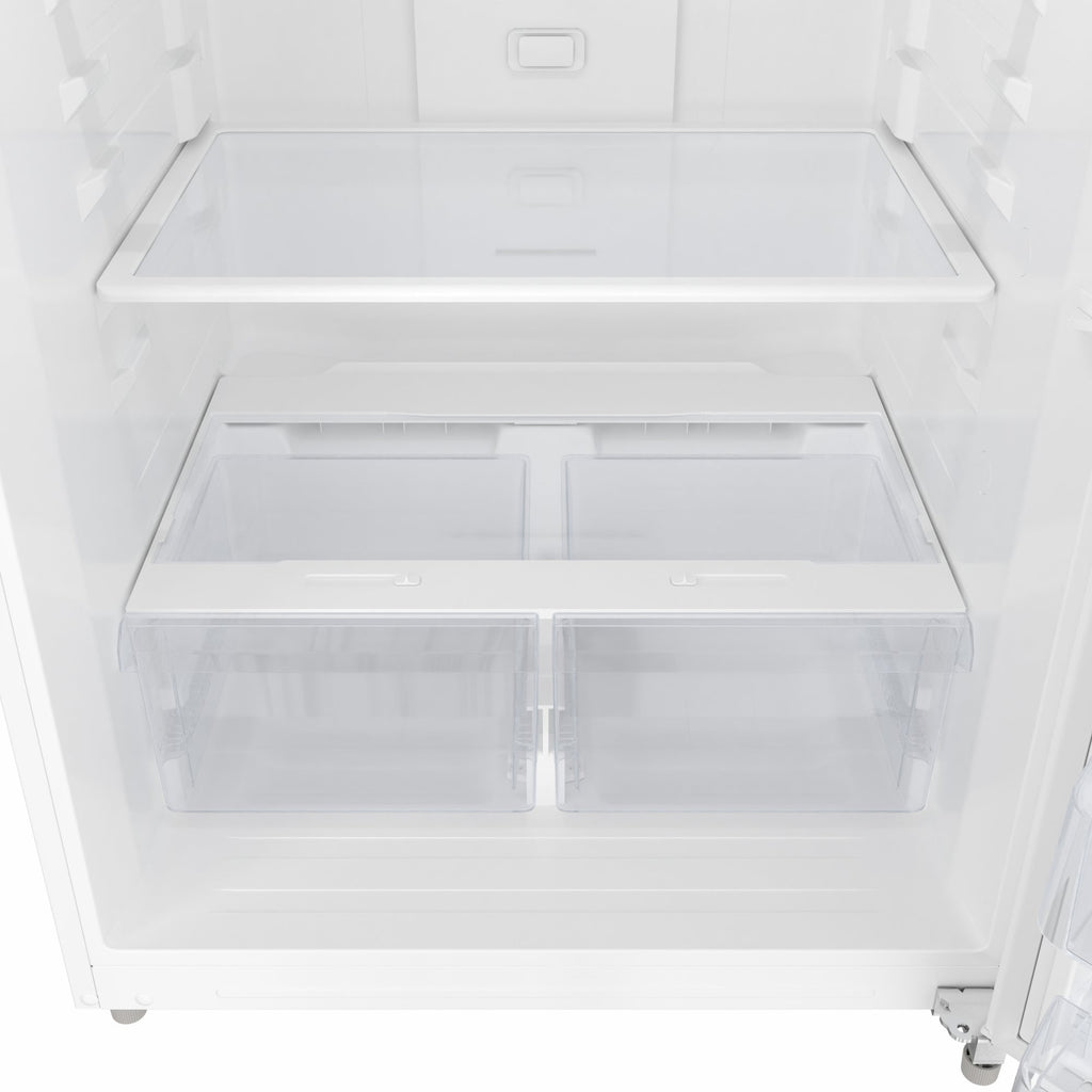 30 In. 18 Cu. Ft. Top-Freezer Residential Refrigerator in White