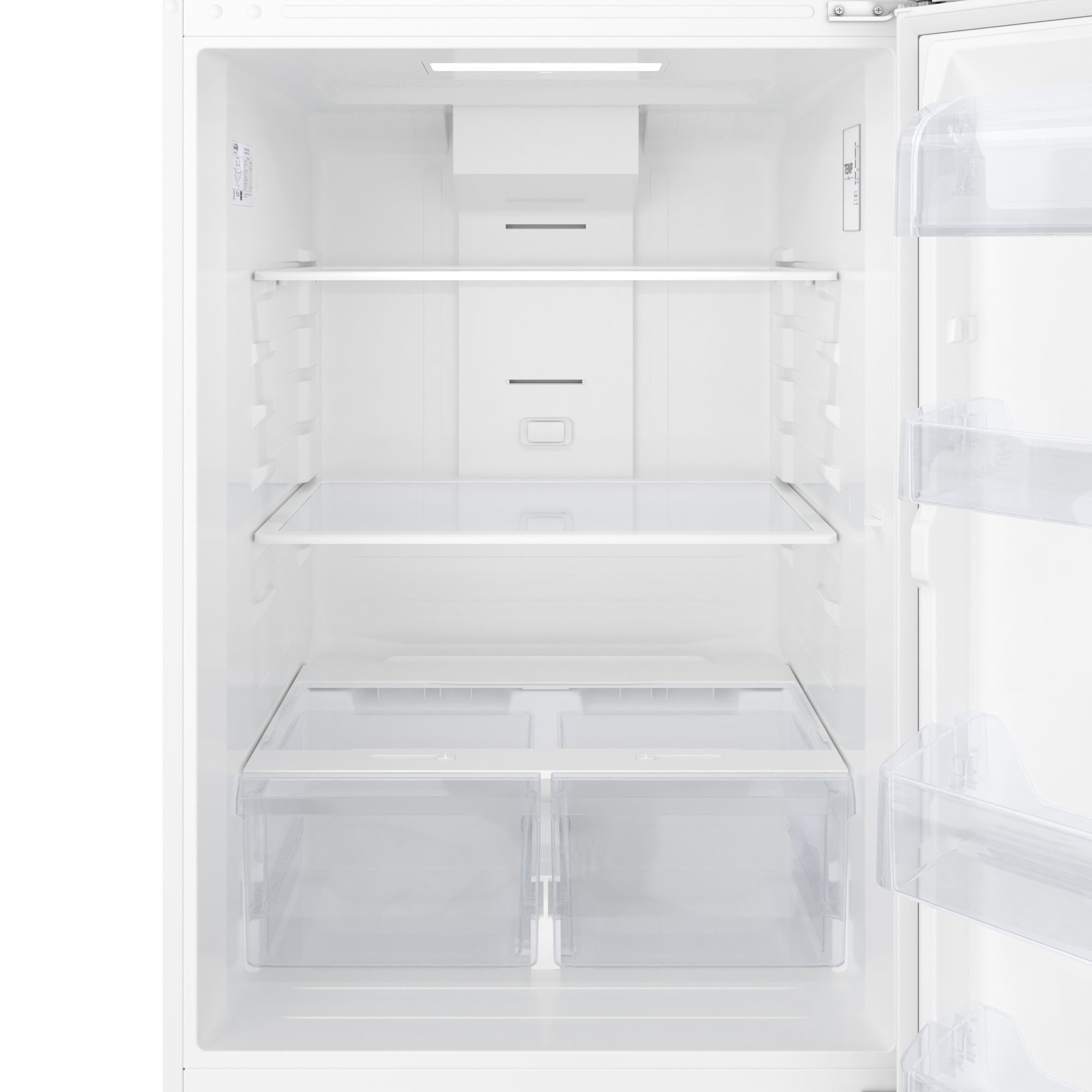 30 In. 18 Cu. Ft. Top-Freezer Residential Refrigerator in White