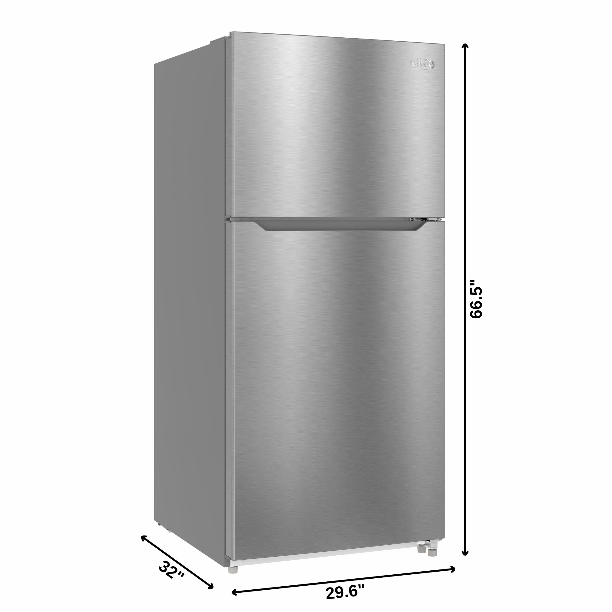 30 In. 20 Cu. Ft. Top-Freezer Residential Refrigerator in Stainless Steel