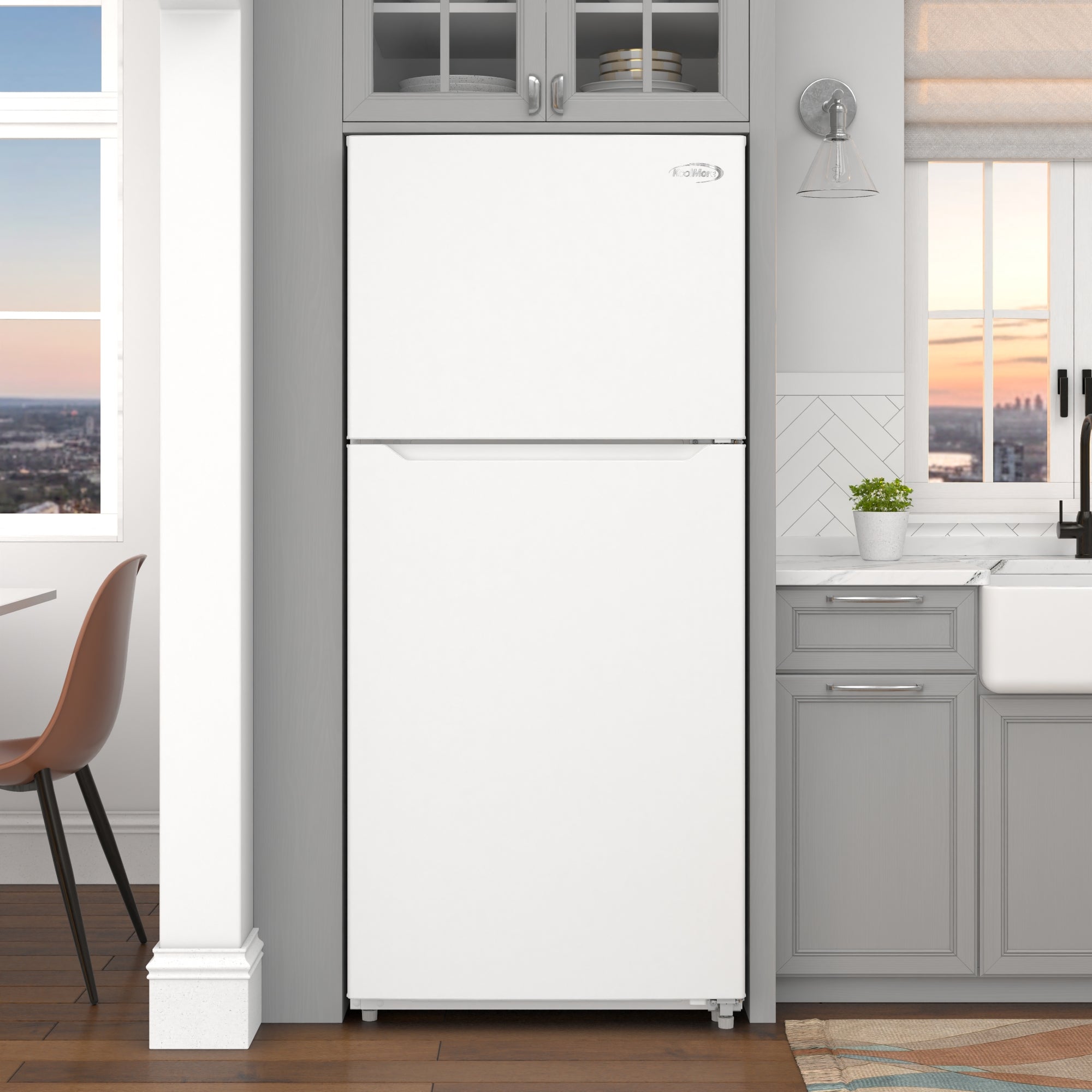 30 In. 20 Cu. Ft. Top-Freezer Residential Refrigerator in White