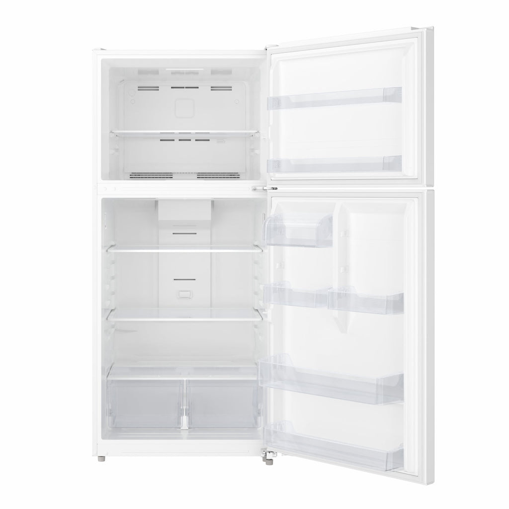 30 In. 20 Cu. Ft. Top-Freezer Residential Refrigerator in White