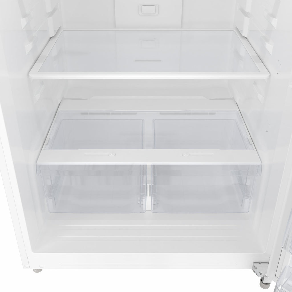 30 In. 20 Cu. Ft. Top-Freezer Residential Refrigerator in White