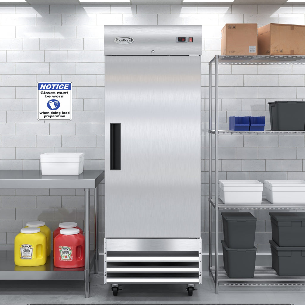 29 in. One-Door Reach-In Refrigerator - 15.5 Cu Ft.
