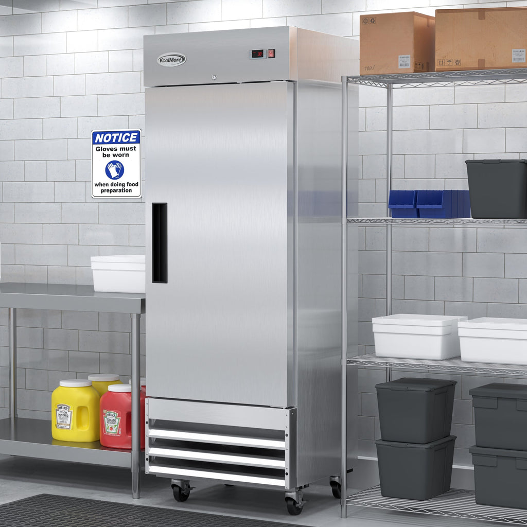 29 in. One-Door Reach-In Refrigerator - 15.5 Cu Ft.