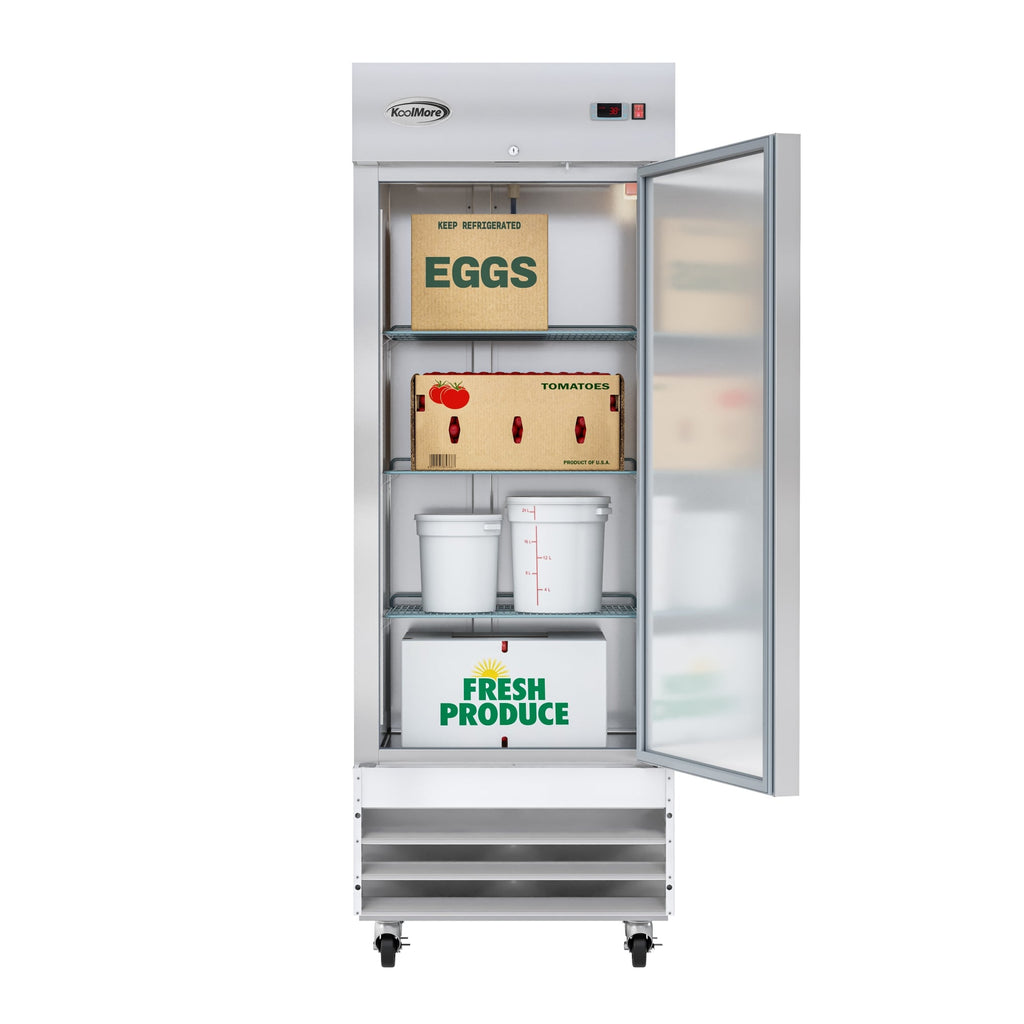 29 in. One-Door Reach-In Refrigerator - 15.5 Cu Ft.