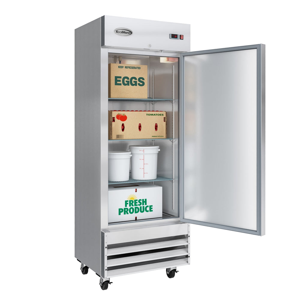 29 in. One-Door Reach-In Refrigerator - 15.5 Cu Ft.