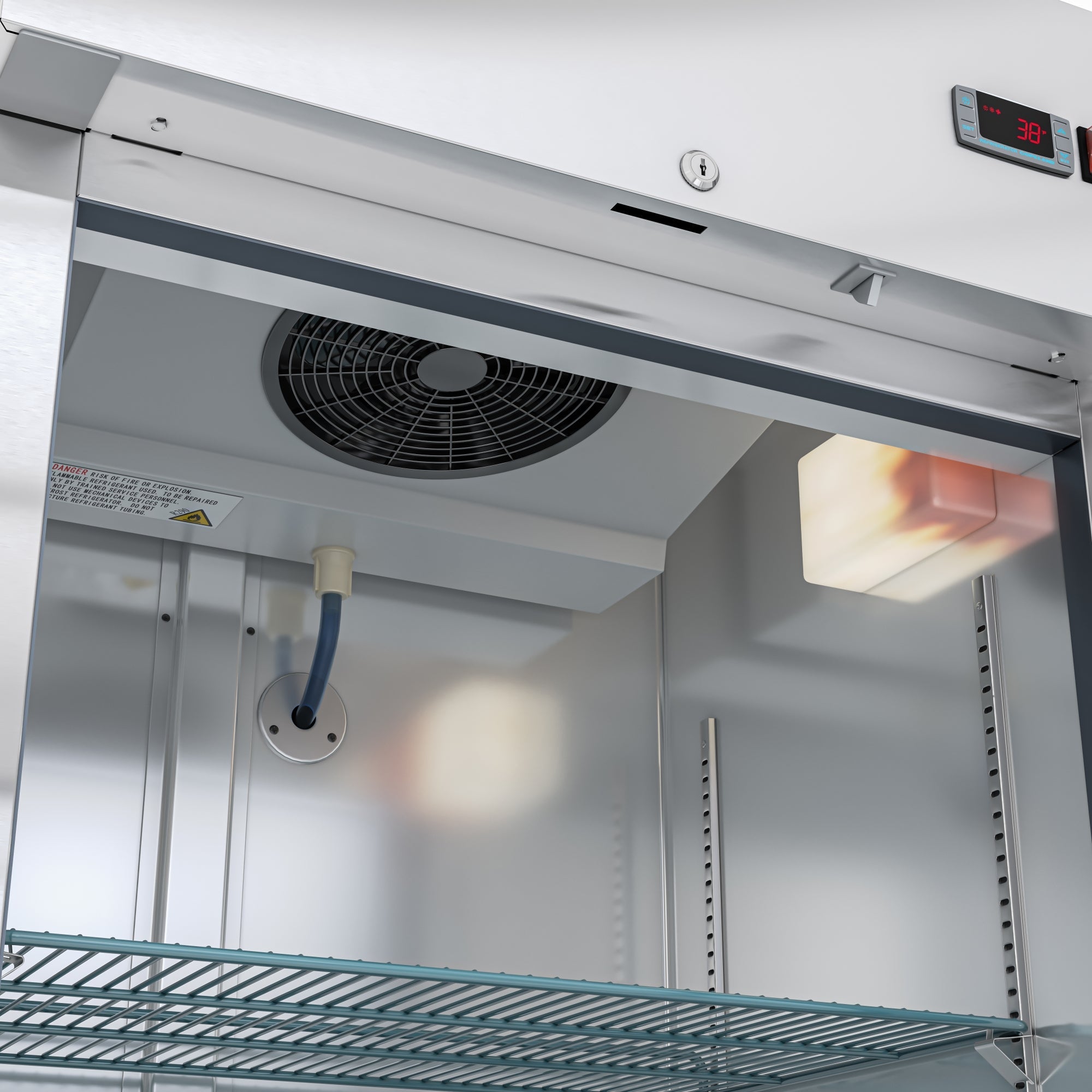 29 in. One-Door Reach-In Refrigerator - 15.5 Cu Ft.