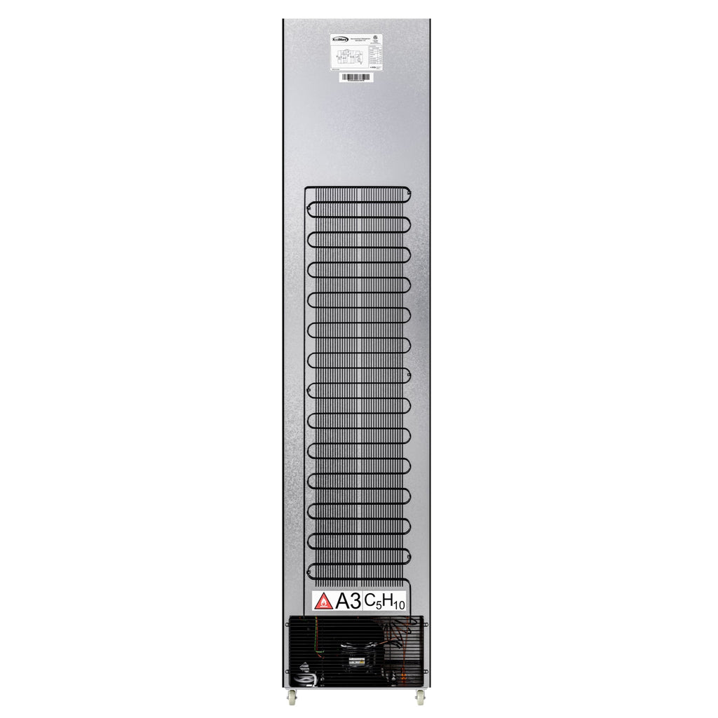 17 in. Slim Commercial Merchandiser Refrigerator 7 Cu. Ft. in Black, ETL Listed