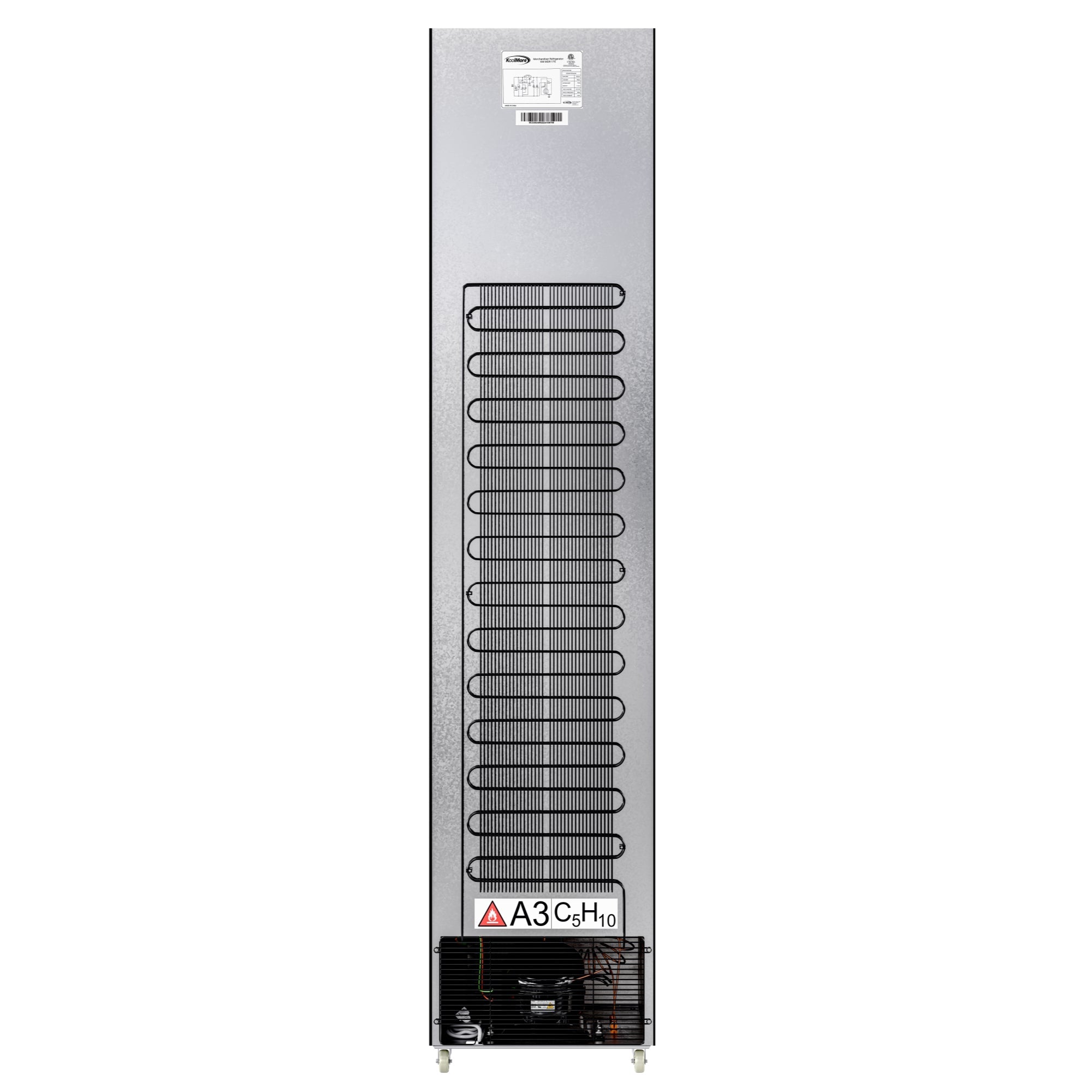 17 in. Slim Commercial Merchandiser Refrigerator 7 Cu. Ft. in Black, ETL Listed