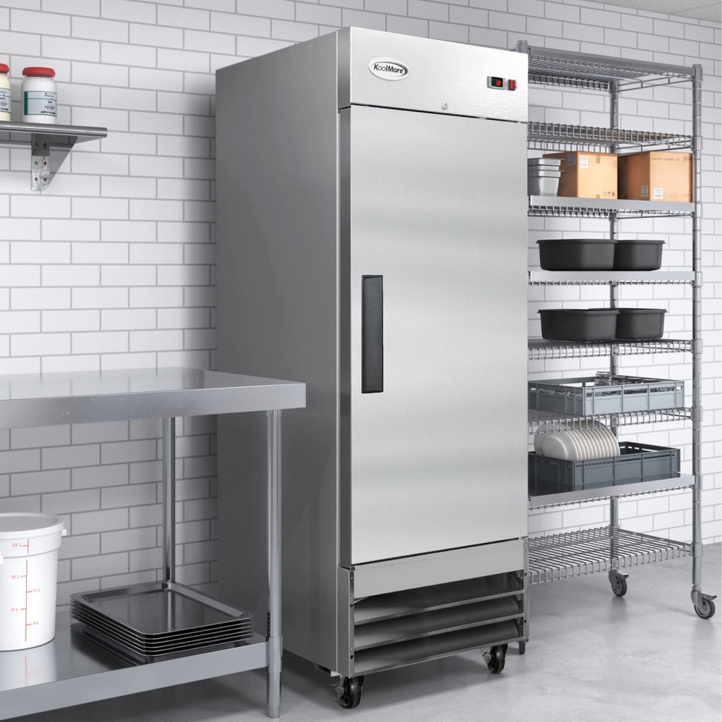 29 in. One Door Commercial Reach-in Refrigerator, 23 cu. ft. in Stainless-Steel