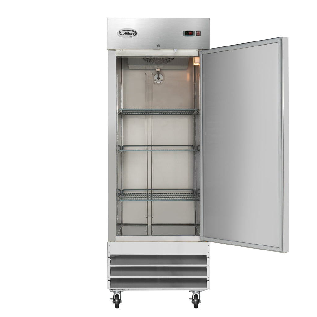 29 in. One Door Commercial Reach-in Refrigerator, 23 cu. ft. in Stainless-Steel
