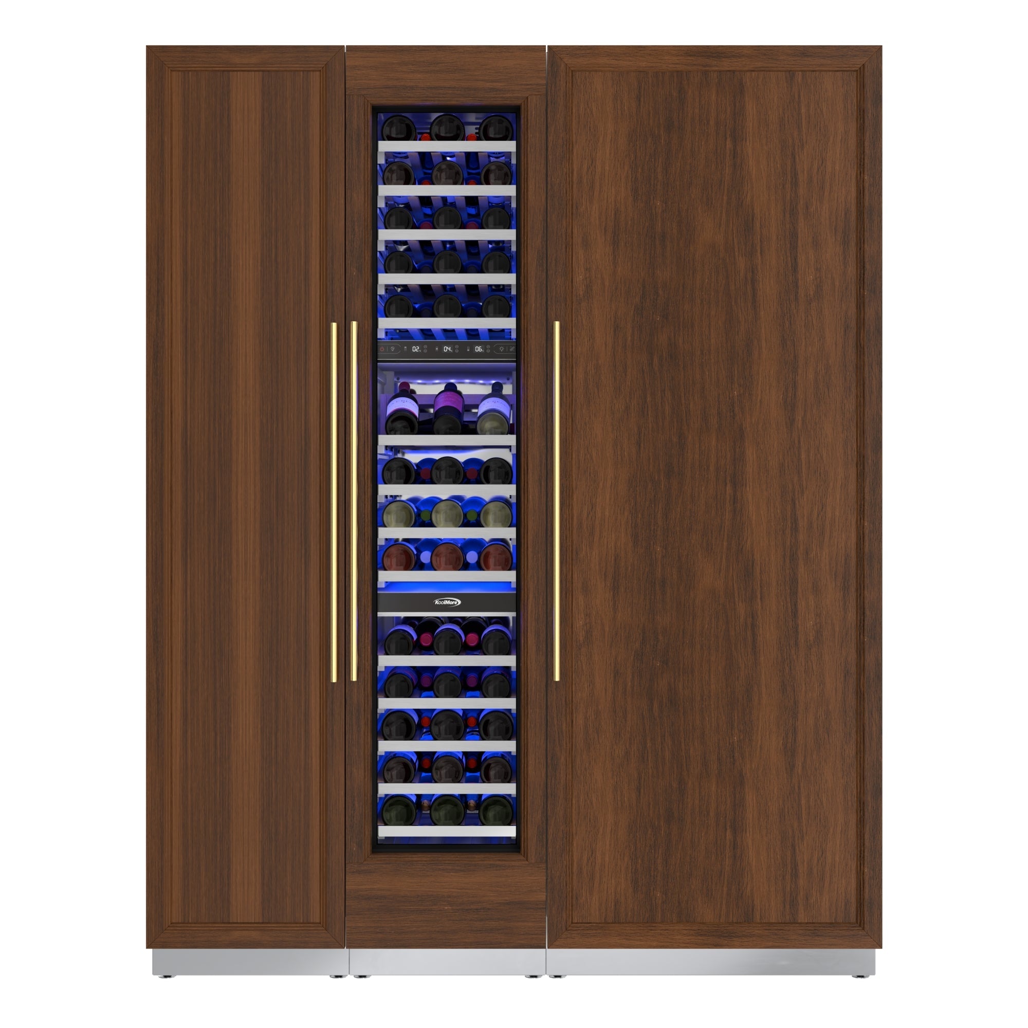 KoolMore Reserve Panel Ready Column 30 in. Refrigerator, 18 in. Wine Cooler and 18 in. Freezer Combo, with Water and Ice Dispenser, Frost Free, ETL Listed, Energy Star