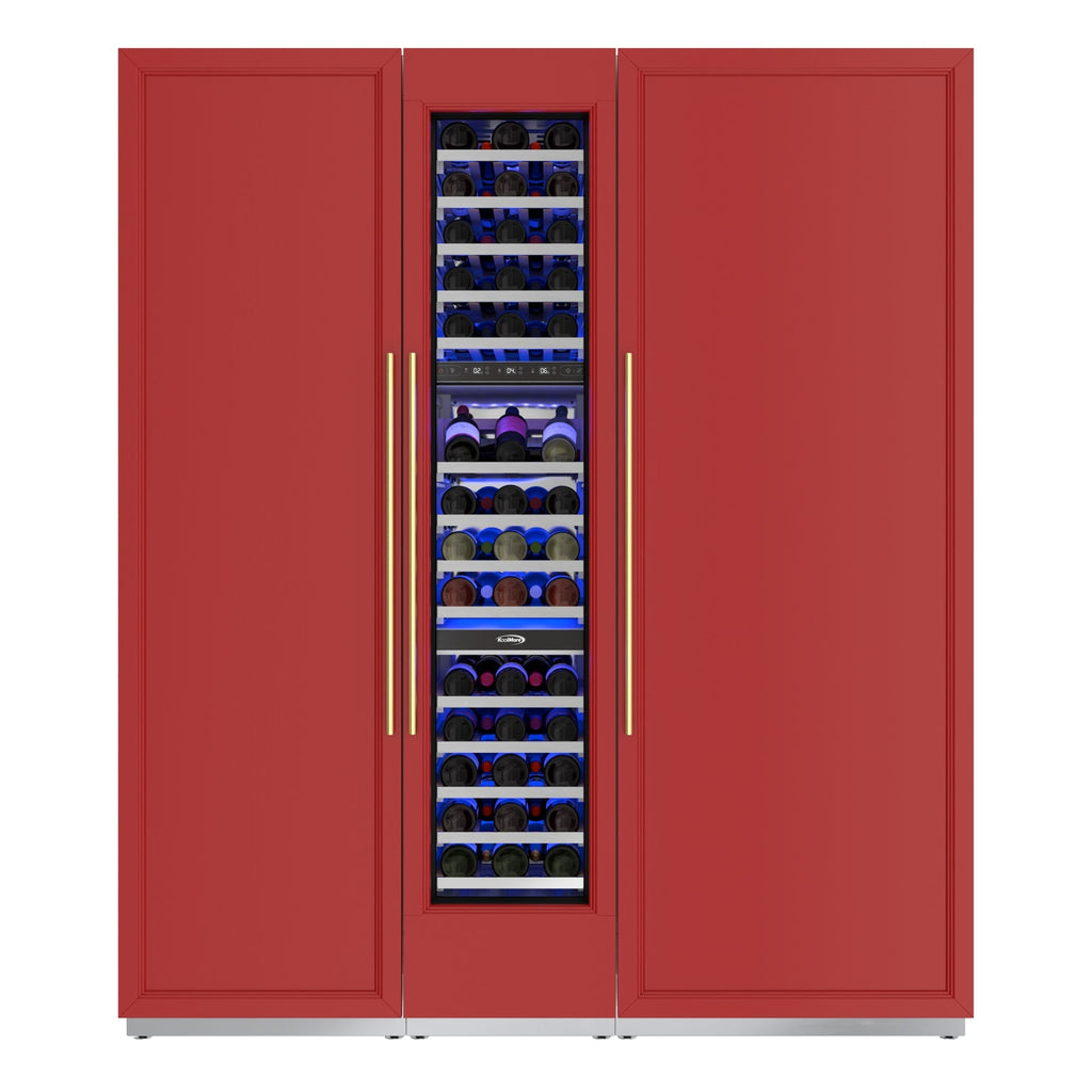 KoolMore Reserve Panel Ready  Column 30 in. Refrigerator, 18 in. Wine Cooler and 24 in. Freezer Combo, Frost Free, Water and Ice Dispenser, ETL Listed, Energy Star
