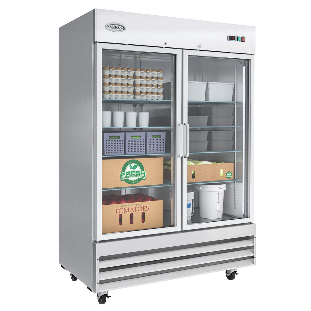 54 in. Two-Door Reach-In Refrigerator - 47 Cu Ft.