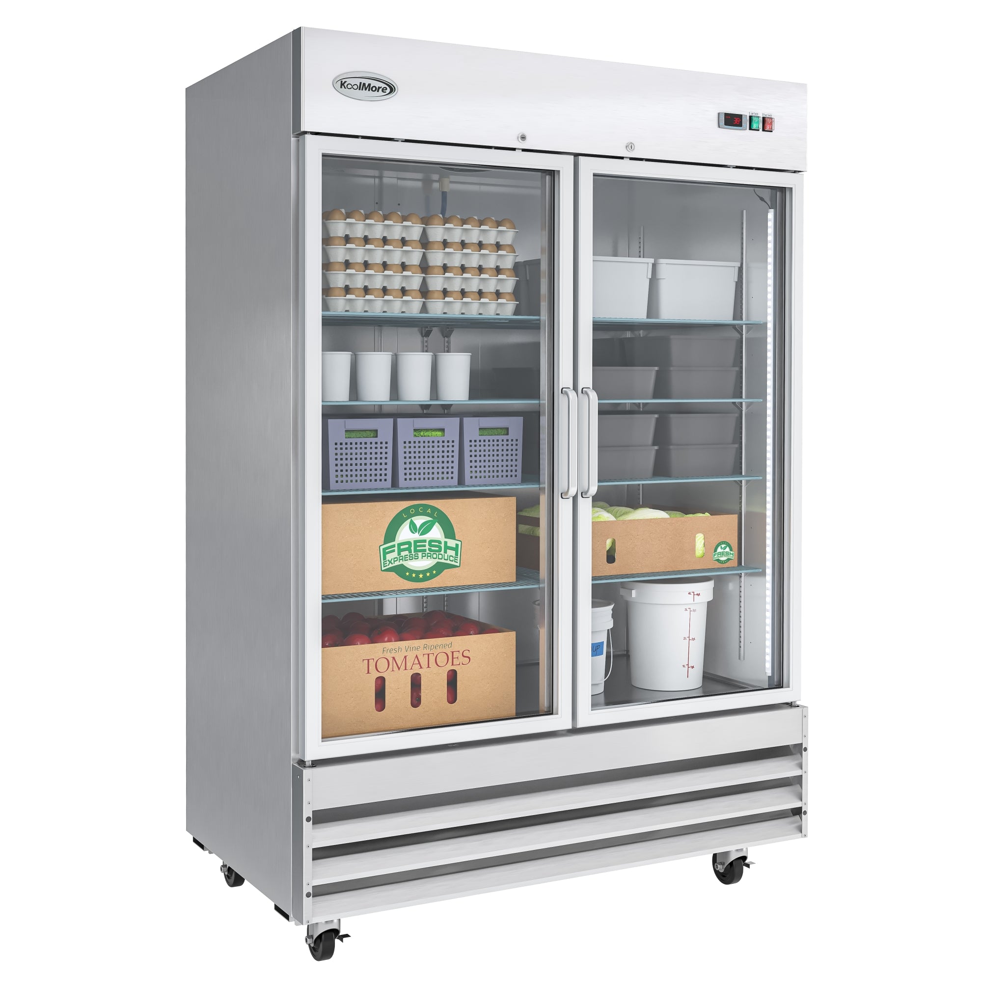 54 in. Two-Door Reach-In Refrigerator - 47 Cu Ft.