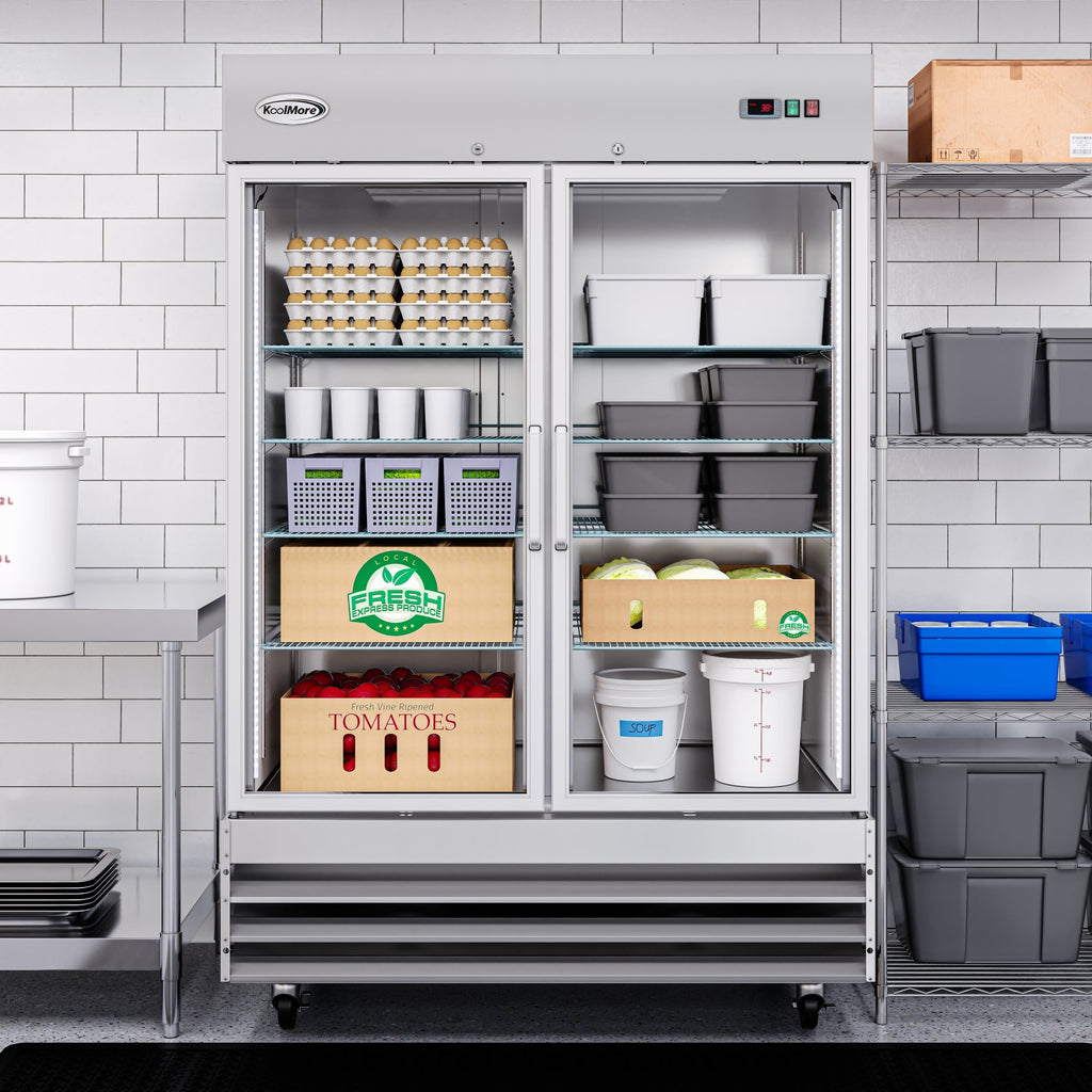 54 in. Two-Door Reach-In Refrigerator - 47 Cu Ft.