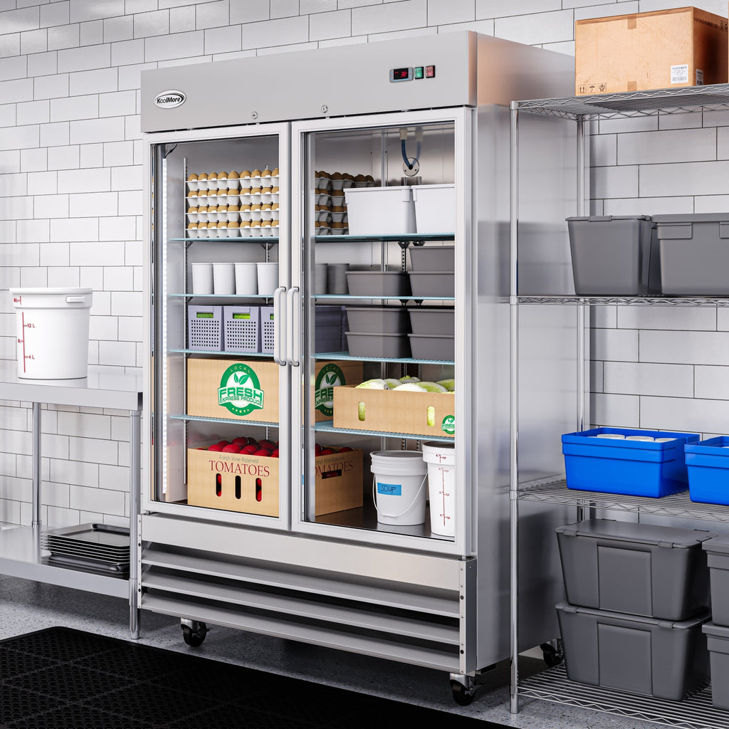 54 in. Two-Door Reach-In Refrigerator - 47 Cu Ft.