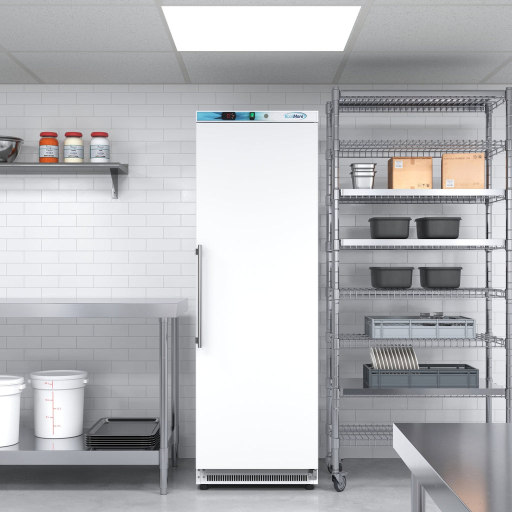 12 Cu. ft. Commercial Reach-in Refrigerator in White with Manual Defrost