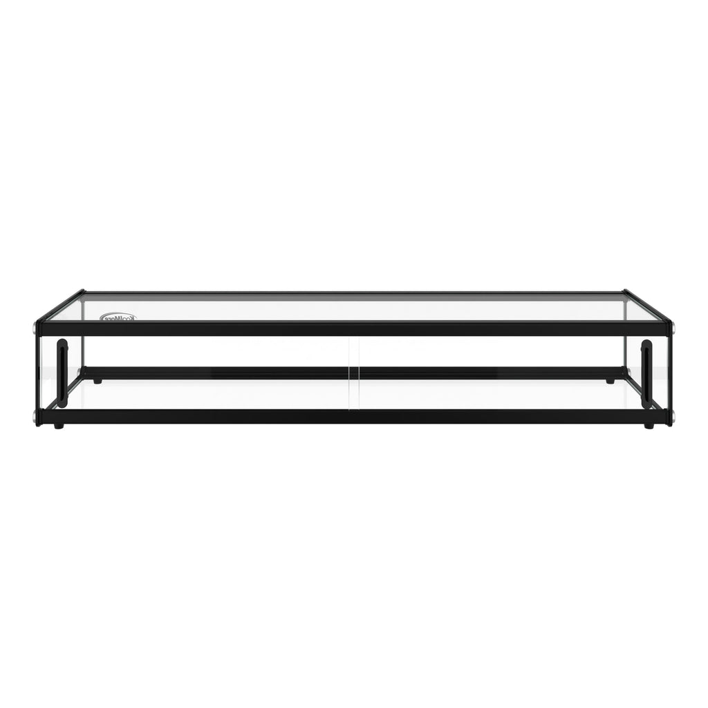 47 in. Slim Dry Bakery Display Case with Black Aluminum Accents, 2.3 Cu. Ft.