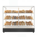 60 in. Floor Standing Bagel Bakery Display Case with 12 Baskets with Open Back and LED Lighting