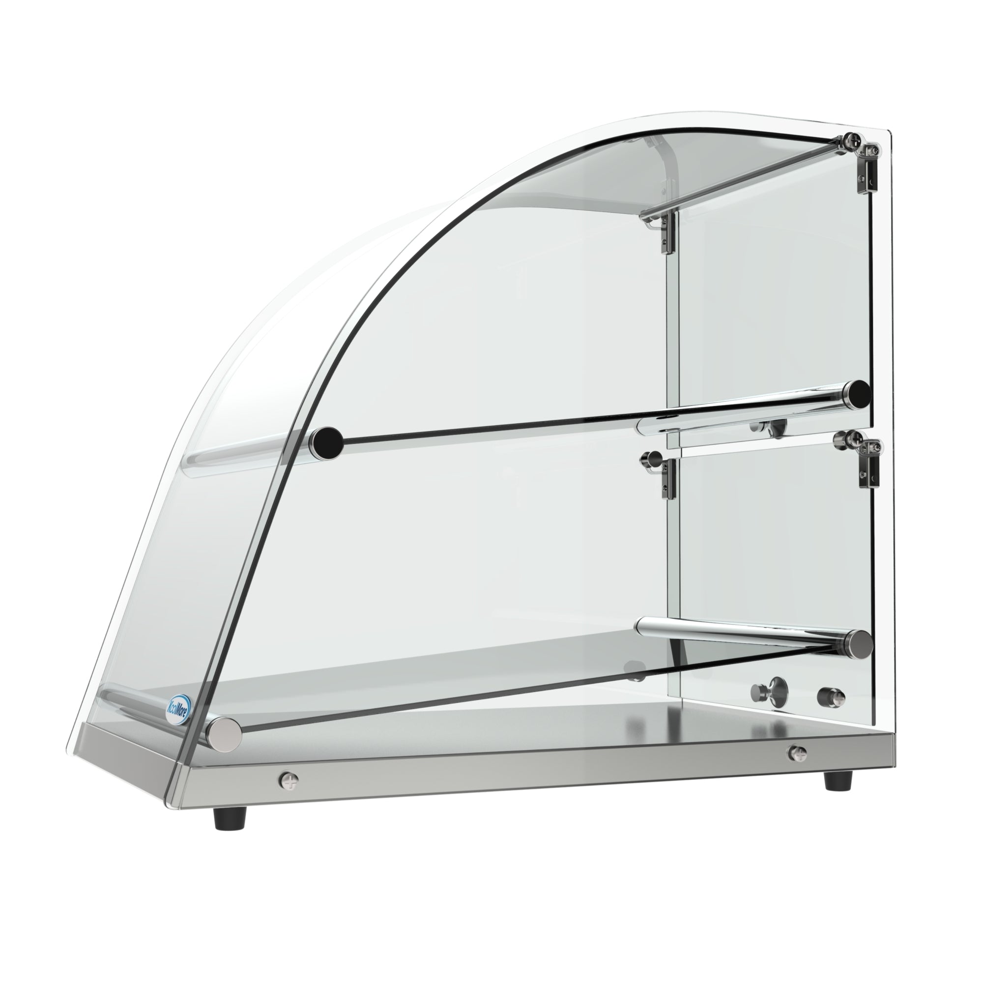 14 in. Commercial Countertop Bakery Display Case with Front Curved Glass and Rear Door, 2.4 cu. ft.