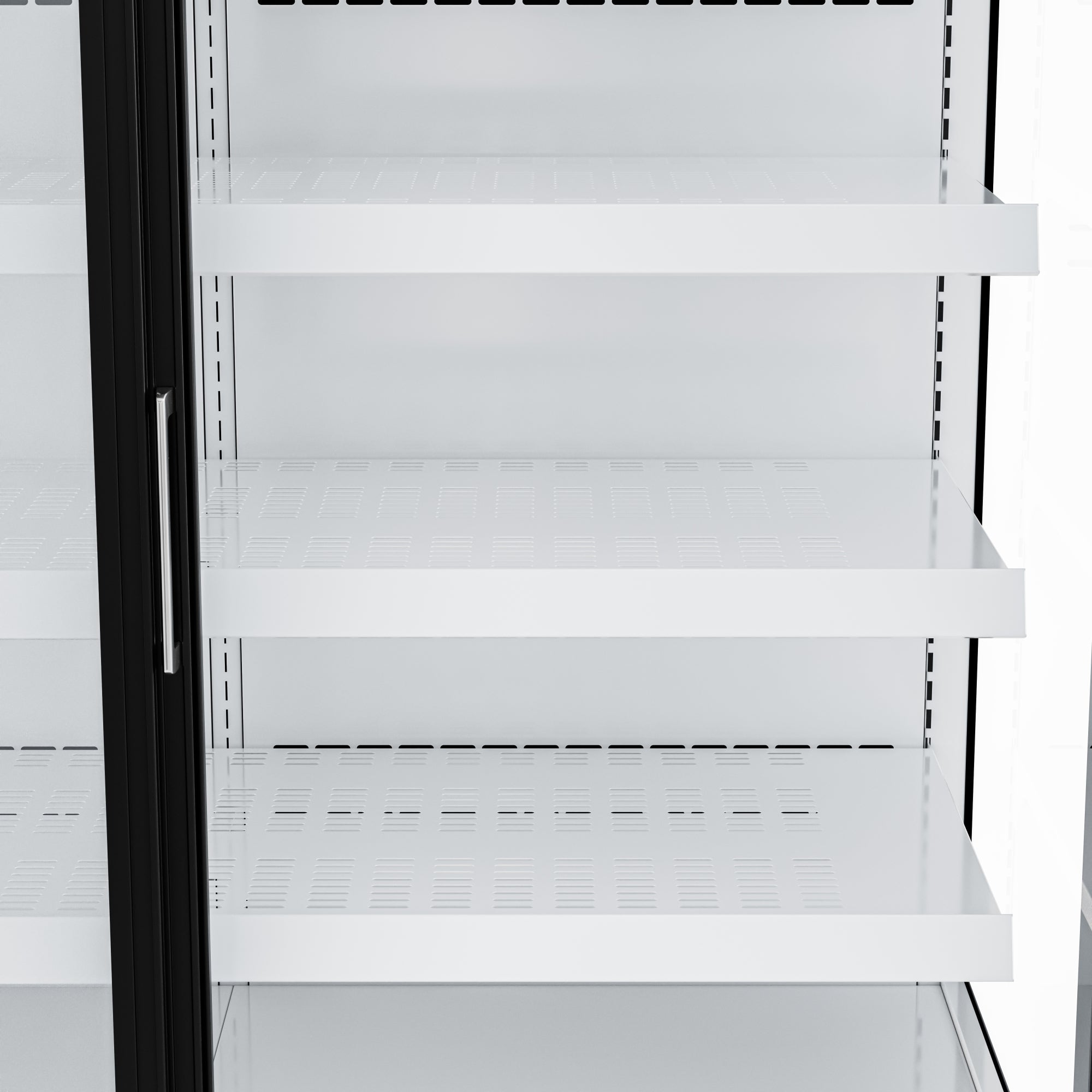 52 in. 24 Cu. Ft. Commercial Beverage Merchandiser with Sliding Glass Doors in Black